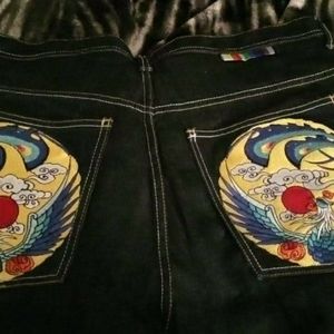 Stylish big man baggy shorts